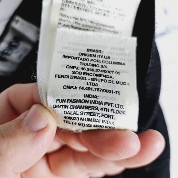 FENDI | cutoff denim embroidered monster eyes jean shorts - Picture 13 of 13